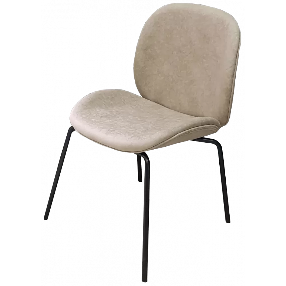 Стілець кухонний сіро-бежевий тканина DAOSUN DSC 986